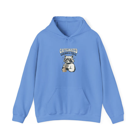 Feral Raccoon Moonlit Wilderness Hoodie | Trash Panda Aesthetic
