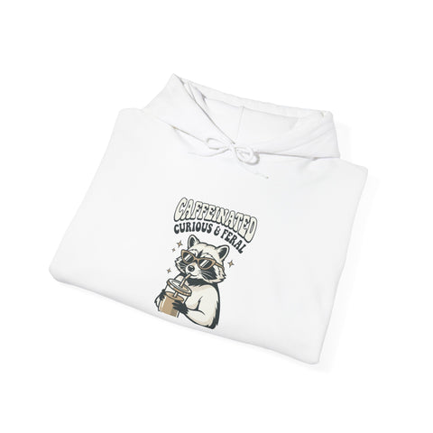 Feral Raccoon Moonlit Wilderness Hoodie | Trash Panda Aesthetic