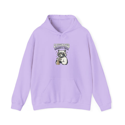 Feral Raccoon Moonlit Wilderness Hoodie | Trash Panda Aesthetic