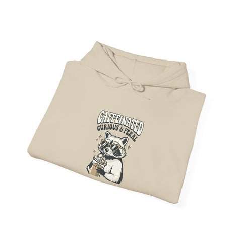 Feral Raccoon Moonlit Wilderness Hoodie | Trash Panda Aesthetic