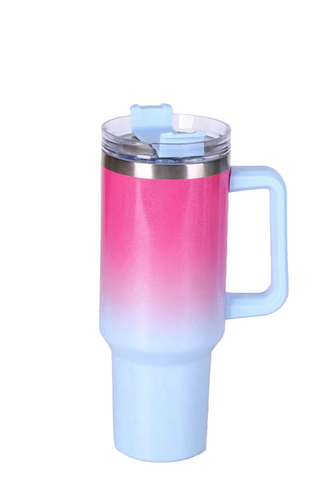 Gradient Color Handled 304 Stainless Steel Vacuum Cup