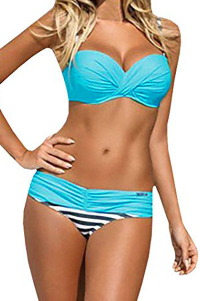 Padded Gather Push-up Bikini Set: Embrace Confidence and Style by the Water