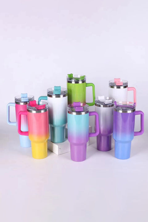Gradient Color Handled 304 Stainless Steel Vacuum Cup