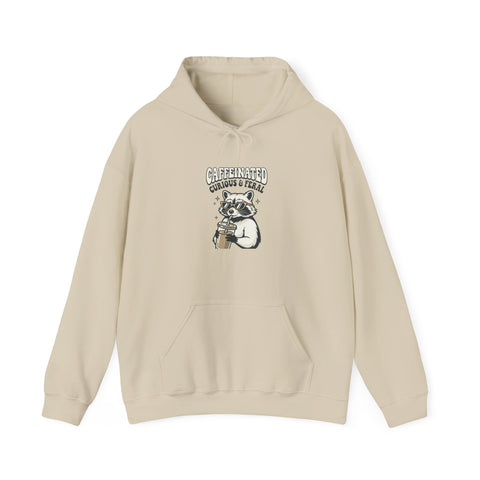 Feral Raccoon Moonlit Wilderness Hoodie | Trash Panda Aesthetic