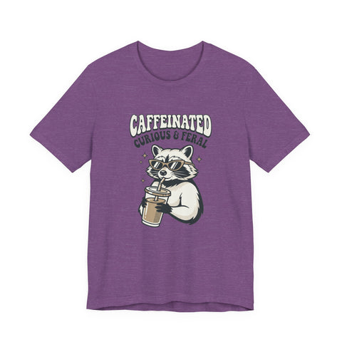 Caffeinated Curious & Feral Raccoon Tee | Feral Raccoon Aesthetic
