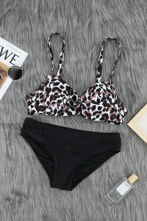 Leopard Twisted Bust Bikini Set: Embrace Your Wild Side in Style