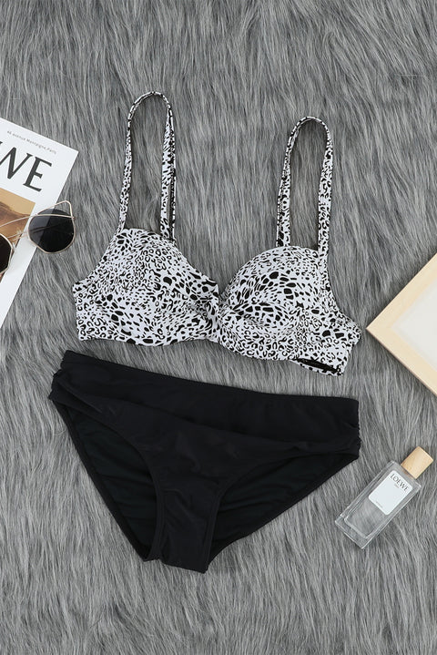 Leopard Twisted Bust Bikini Set: Embrace Your Wild Side in Style