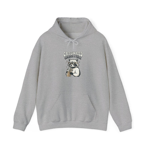 Feral Raccoon Moonlit Wilderness Hoodie | Trash Panda Aesthetic