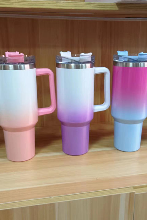 Gradient Color Handled 304 Stainless Steel Vacuum Cup