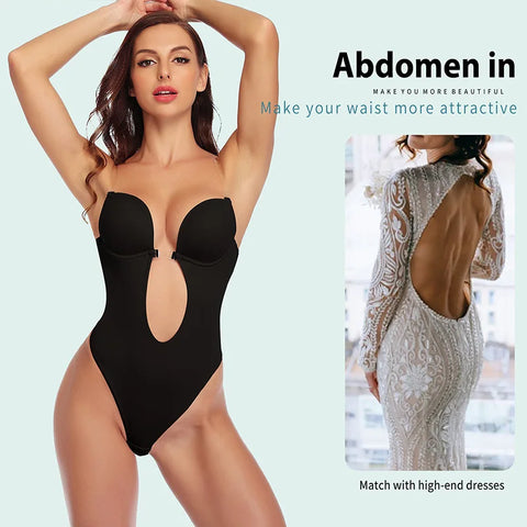 Sleek and Sensational Body Shaper Bra Bodysuit for Wedding