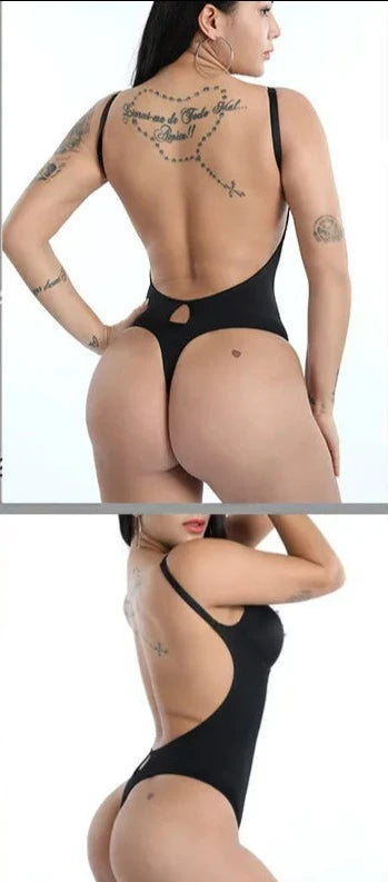 Enhance Your Silhouette with Our Women's Bodysuit Body Shaper, Backless