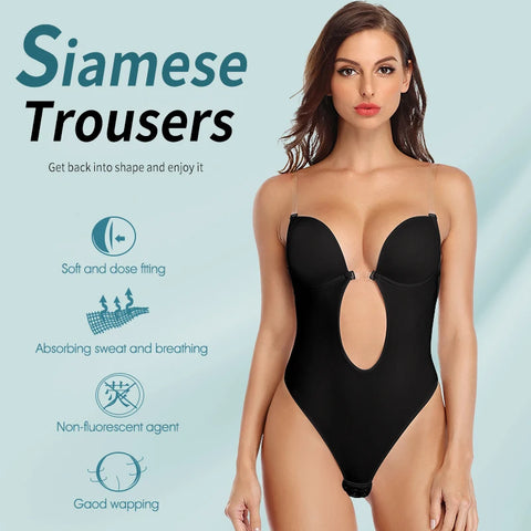 Sleek and Sensational Body Shaper Bra Bodysuit for Wedding