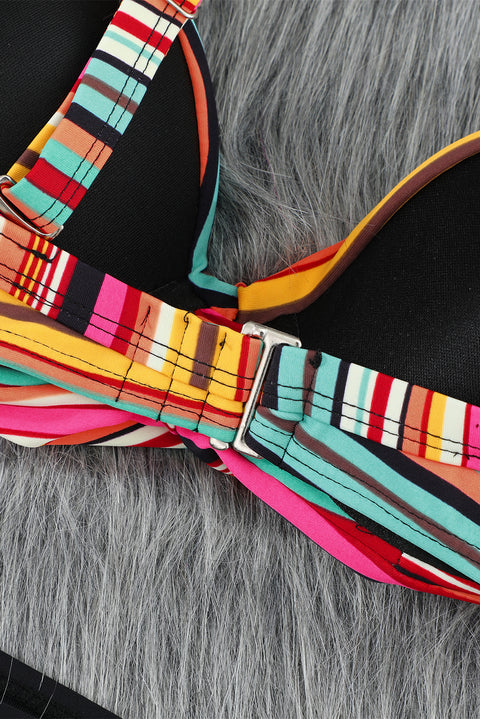 Leopard Twisted Bust Bikini Set: Embrace Your Wild Side in Style