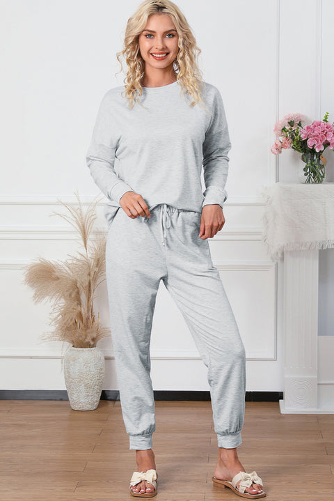 Long Sleeve Pullover and Jogger Pants Lounge Set