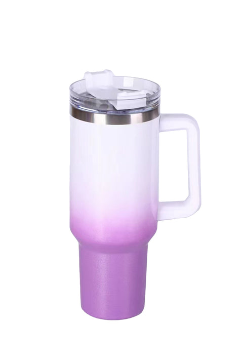Gradient Color Handled 304 Stainless Steel Vacuum Cup