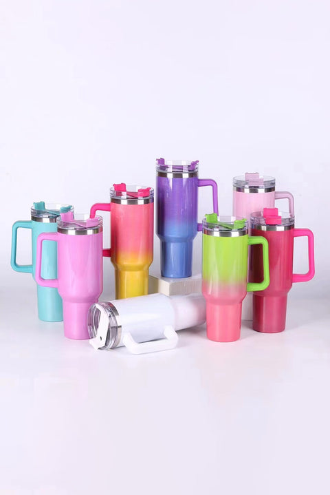 Gradient Color Handled 304 Stainless Steel Vacuum Cup