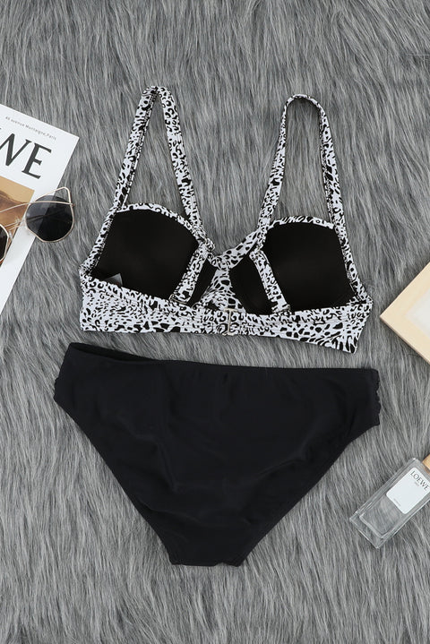 Leopard Twisted Bust Bikini Set: Embrace Your Wild Side in Style