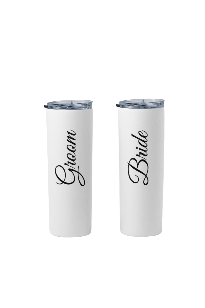 Set of 2 Mrs. |Mr. or Groom | Bride Tumblers gift for Engagement wedding for couples wife husband, newly weds Gift For Him, Gift For Her