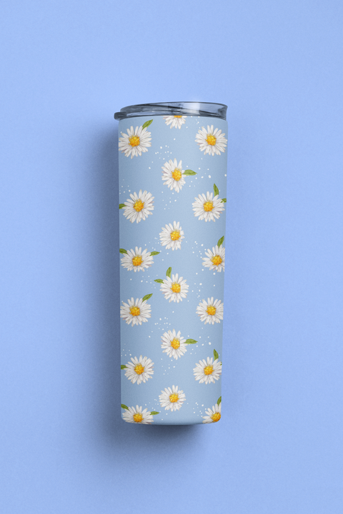Sip in style with the Floral Delight Stainless Steel Tumbler with Lid and Straw Vacuum Sealed Double Wall Insulated Travel Cup for Hot and Cold Drinks