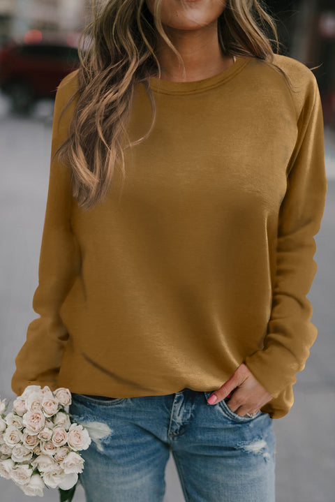 Heart Shape Print Long Sleeve Pullover Sweatshirt
