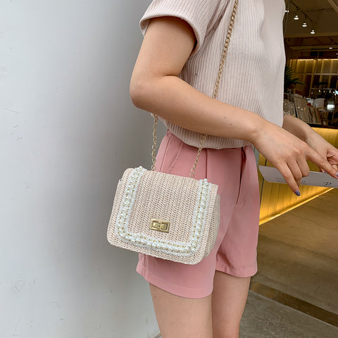 All-match chain small square bag