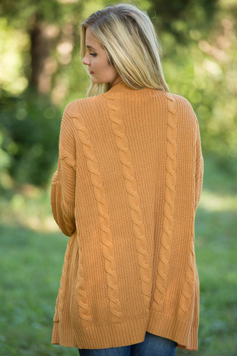 Knit Texture Long Cardigan