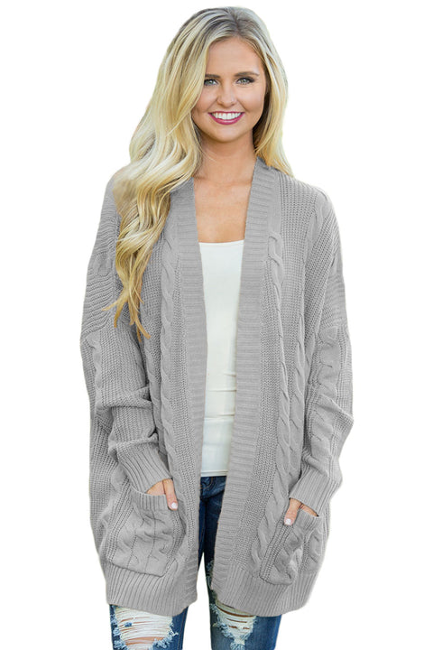 Knit Texture Long Cardigan