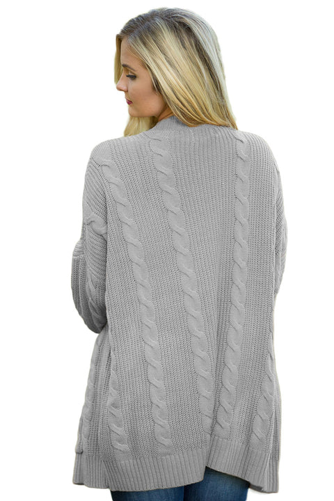 Knit Texture Long Cardigan