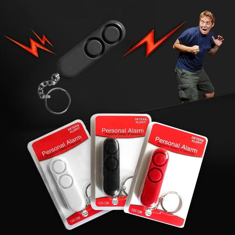Safety Keychain Emergency Loud Alarm Self Defense Self Defense Device Dual Speakers Loud Alarm Alert  Safety Personal Security Keychain Bag Pendant