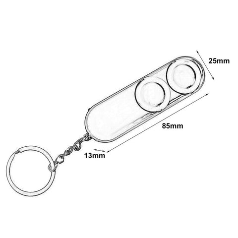 Safety Keychain Emergency Loud Alarm Self Defense Self Defense Device Dual Speakers Loud Alarm Alert  Safety Personal Security Keychain Bag Pendant