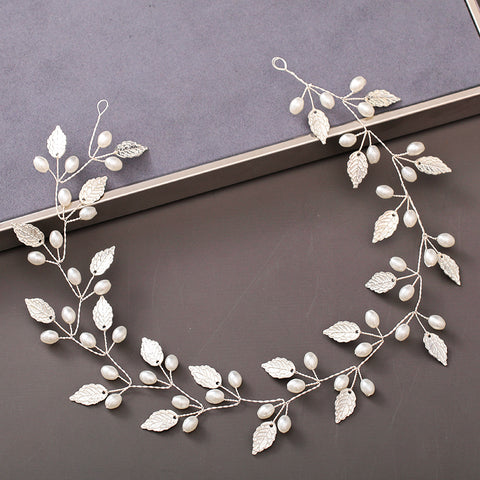 Pearl Rhinestone Women Headband Wedding Hair Accessories Bride Tiara Headband Hair Jewelry
