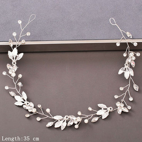 Pearl Rhinestone Women Headband Wedding Hair Accessories Bride Tiara Headband Hair Jewelry