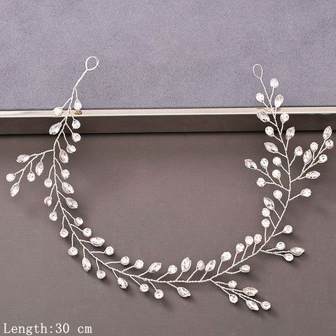 Pearl Rhinestone Women Headband Wedding Hair Accessories Bride Tiara Headband Hair Jewelry