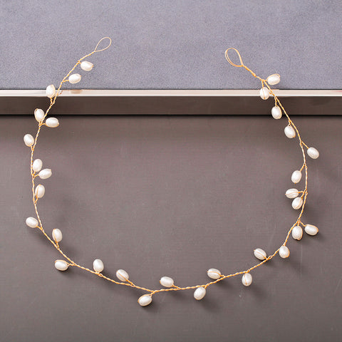 Pearl Rhinestone Women Headband Wedding Hair Accessories Bride Tiara Headband Hair Jewelry