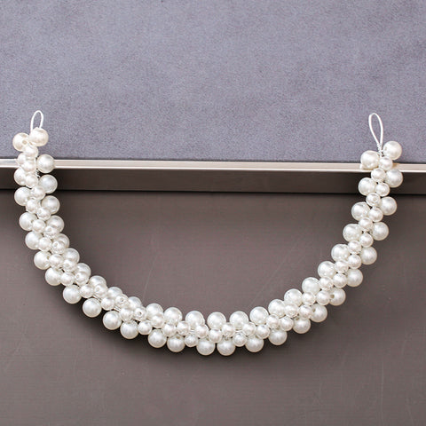 Pearl Rhinestone Women Headband Wedding Hair Accessories Bride Tiara Headband Hair Jewelry