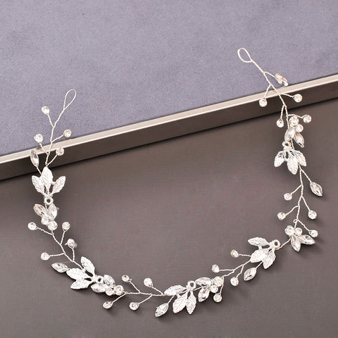 Pearl Rhinestone Women Headband Wedding Hair Accessories Bride Tiara Headband Hair Jewelry