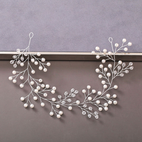 Pearl Rhinestone Women Headband Wedding Hair Accessories Bride Tiara Headband Hair Jewelry