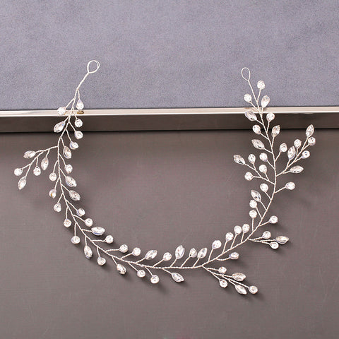 Pearl Rhinestone Women Headband Wedding Hair Accessories Bride Tiara Headband Hair Jewelry