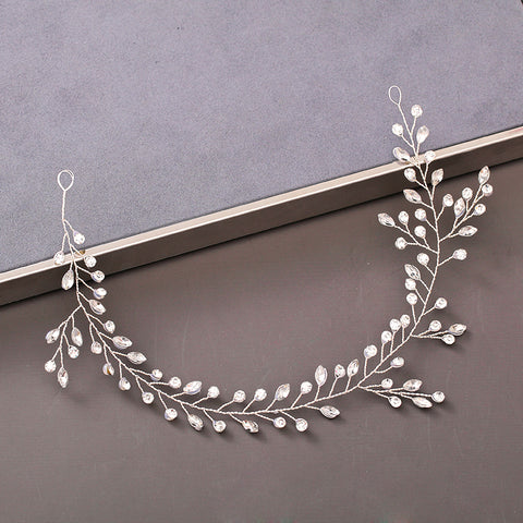 Pearl Rhinestone Women Headband Wedding Hair Accessories Bride Tiara Headband Hair Jewelry