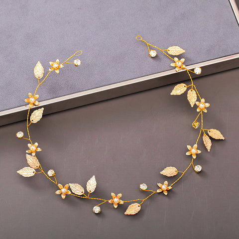 Pearl Rhinestone Women Headband Wedding Hair Accessories Bride Tiara Headband Hair Jewelry