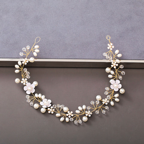 Pearl Rhinestone Women Headband Wedding Hair Accessories Bride Tiara Headband Hair Jewelry