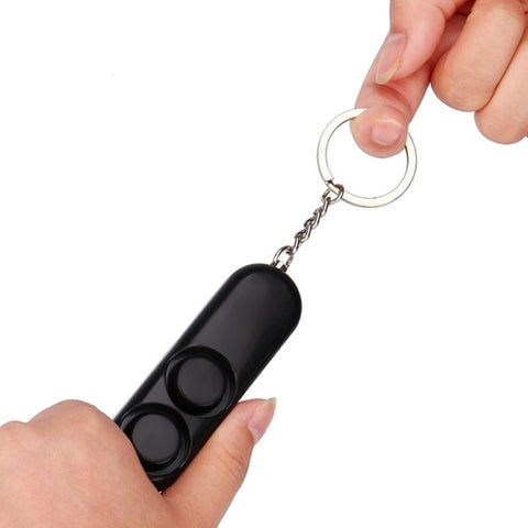 Safety Keychain Emergency Loud Alarm Self Defense Self Defense Device Dual Speakers Loud Alarm Alert  Safety Personal Security Keychain Bag Pendant