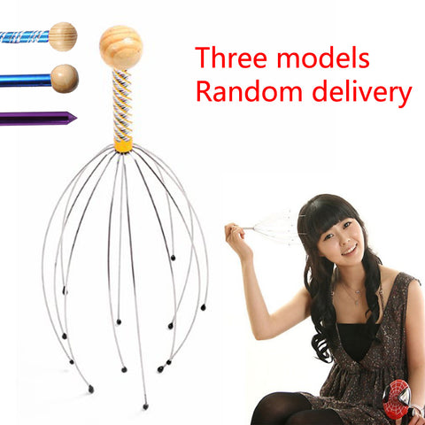 Head Scalp Neck Equipment Stress Release Relax Massage Body Massager Head  Massage Tools Random Color
