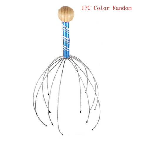 Head Scalp Neck Equipment Stress Release Relax Massage Body Massager Head  Massage Tools Random Color