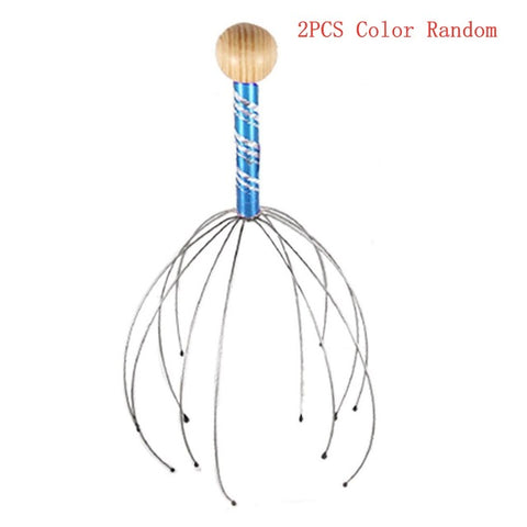 Head Scalp Neck Equipment Stress Release Relax Massage Body Massager Head  Massage Tools Random Color