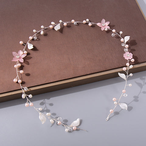 Pearl Rhinestone Women Headband Wedding Hair Accessories Bride Tiara Headband Hair Jewelry