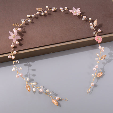 Pearl Rhinestone Women Headband Wedding Hair Accessories Bride Tiara Headband Hair Jewelry