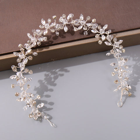 Pearl Rhinestone Women Headband Wedding Hair Accessories Bride Tiara Headband Hair Jewelry