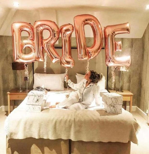 5Pcs Rose Gold Silver Bride To Be Letter Foil Balloons Wedding Decoration Party Bride Love Gift Supplies