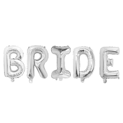 5Pcs Rose Gold Silver Bride To Be Letter Foil Balloons Wedding Decoration Party Bride Love Gift Supplies